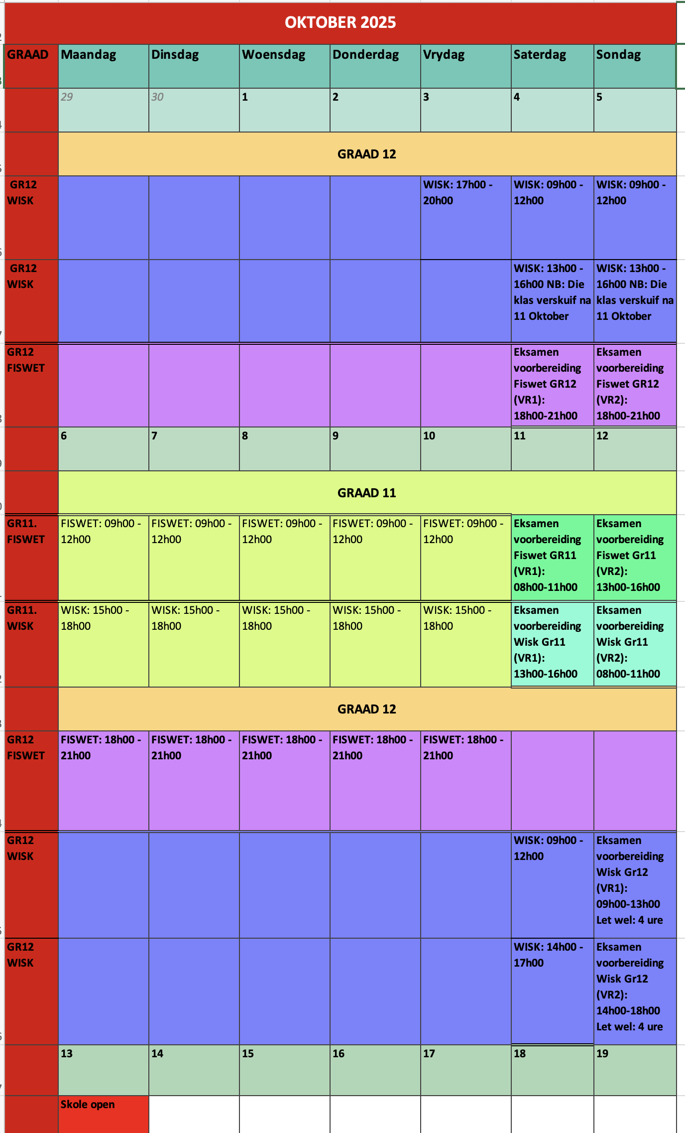  Lenteskool: September 2025 